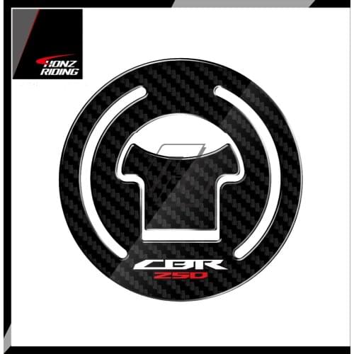 For HONDA CBR250 CBR 250 2011 2012 3D Carbon-look Fuel Gas Cap Protector Decals