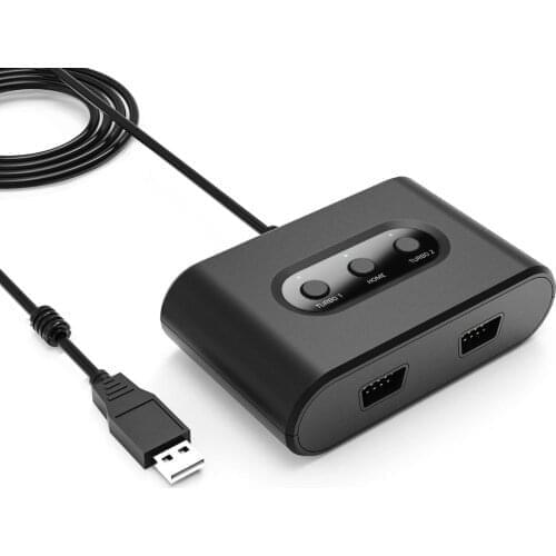 For MayFlash USB Dual Port Adapter for Sega Mega Drive for Switch / PC Game Pad Controlle