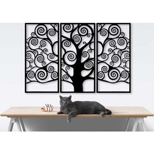 Tree of Life Metal Wall Art Metal Wall Decor, Art Work, Wall Art, Metal Art, wall Decoration, Home Metal Decor (3 pcs.)
