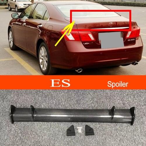 ES 2005-2012 Real Carbon Fiber GT-style Car-styling Sporty Rear Trunk Wing Spoiler for Lexus ES 2005-2012 Sedan
