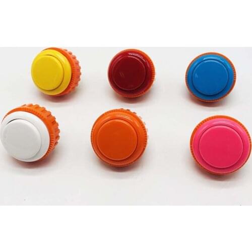 2PCS Original Japan OBSN-30 OBSN-24 Sanwa Push Button With Nut 30MM 24MM Arcade Switch Game Machine DIY Parts