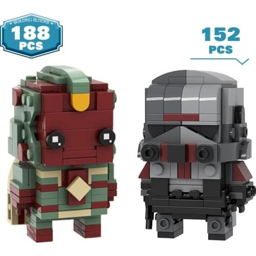 MOC WARS WandaVisionded TV Brickheadz Building Block Movie Anime Figures Wandaed Cartoon Character Brick Children Toys Gift