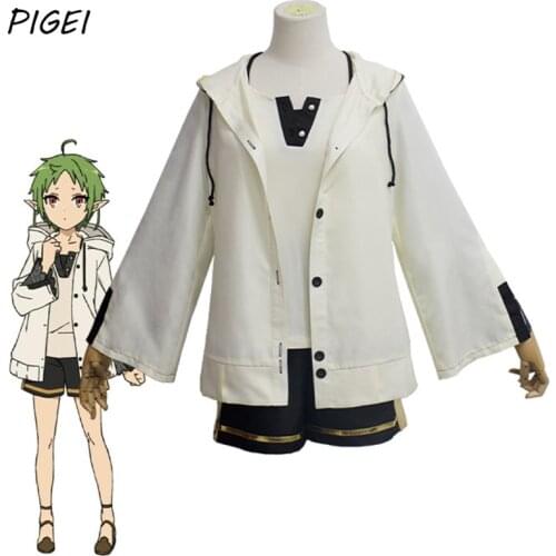 Mushoku Tensei Jobless Reincarnation Sylphiette Greyrat Cosplay Costumes Jackets T-shirt Shorts Suits for Girls Women Halloween