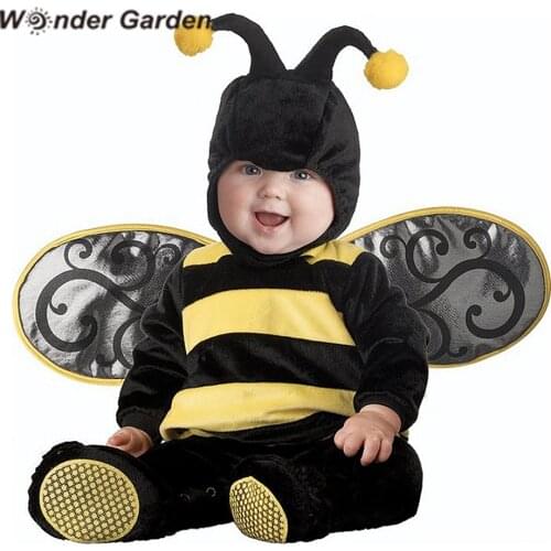 Wonder Garden Infant Toddler Baby Boys Girls Bee with Wings Animal Halloween Costume Purim Holiday Costume
