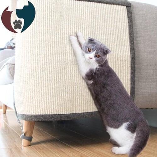 Cat Scraper Mat Sofa Cover Furniture Protector Scratch Board Cat Scratcher Claw Sharpener Scratching Posts Cats Sisal Toy Pad