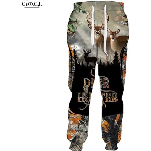 CLOOCL Fashion Popular Hunting Deer 3D Print Men Women Trousers Hip Hop Hot Selling Harajuku Jogging Men Pants