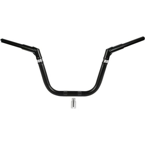 Motorcycle 10" Rise 1-1/4" Fat Handlebar Ape Hanger Bar For Harley Fat Boy FLSTC FLSTF FLSTFB FXST
