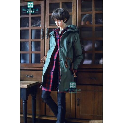 BJD doll clothes fits BJD uncle fashion Sunshine handsome jacket wild plaid shirt