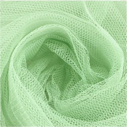Width 62'' Solid Color Simple Fashion Soft Encryption Mesh Fabric By The Yard For Dress mMosquito Net Material