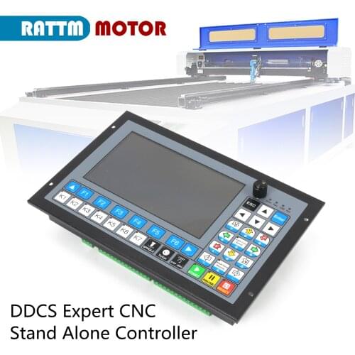 DDCS Expert PLC 4 Axis Off-line Stand Alone Motion Controller 7 Inch Full Color Display Screen for CNC Router Engraving Machine