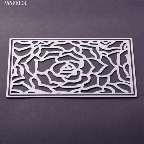 PANFELOU Easter The roses box shape Scrapbooking card album paper die metal craft stencils punch cuts dies cutting