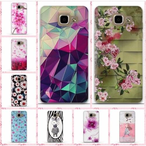 For Samsung A7 A710 A710F Silicon Mobile Phone Cases For Samsung Galaxy A7 2016 Case Covers 3D Stereo Relief Painting Back Cover