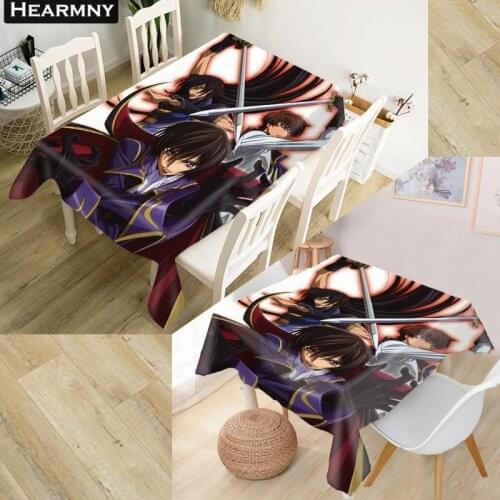 Custom Lelouch Angel Tablecloth Kitchen Dining Table Decorations Home Rectangular Party Table Covers Christmas Ornaments