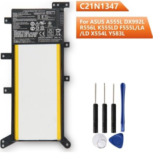 Replacement Battery C21N1347 For Asus x555 x555LA X555LD X555LN A555L Y583L R556L R557L C21N1347 Original Battery 5070mAh