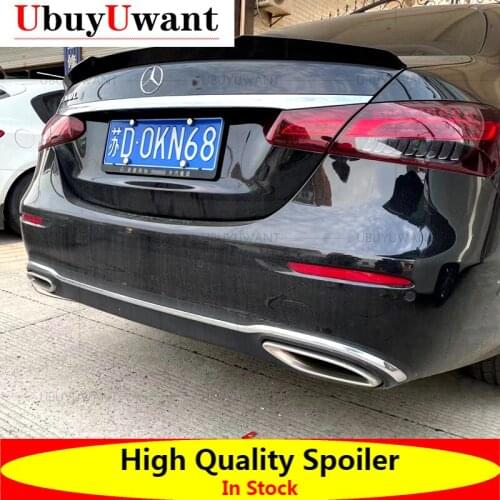 Rear Trunk Spoiler Boot Wing Lip For Mercedes-Benz NEW E Class W213 E250 E300 E43 E63 AMG Sedan 4 Door 2021 ABS