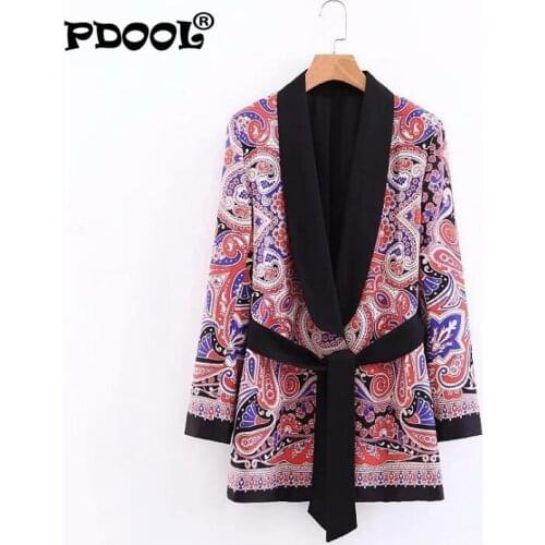 Womens Suits 2021 Spring Leisure Suit Set Vintage Kimono Blazer Jacket Drawstring Straight Pants Pajamas Style Two Piece Set