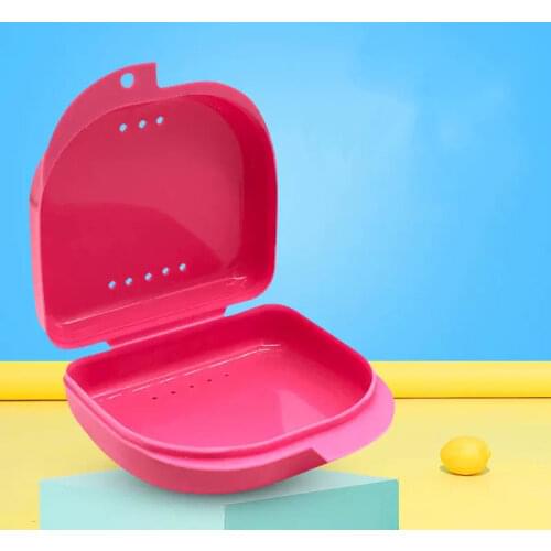 New Orthodontic Retainer Box Compact Case for Mouthguards Biteguards Multi Color Dentures Sport Guard Organizer