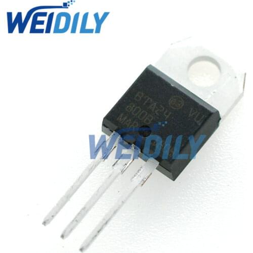 10PCS/LOT BTA24-800B BTA24 BTA24-800 Triacs 25 AMP 800 VOLT TO-220 New