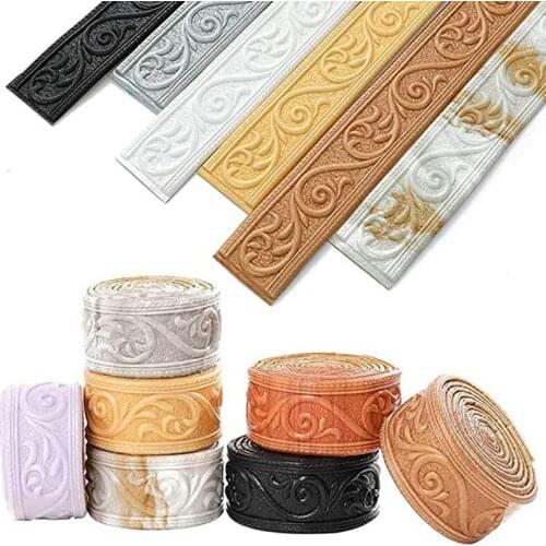 2.3M 3D Foam Anti-collision Skirting Line Waist Line Wall Sticker Waterproof Self-Adhesive Removable Wallpaper Home Decoration