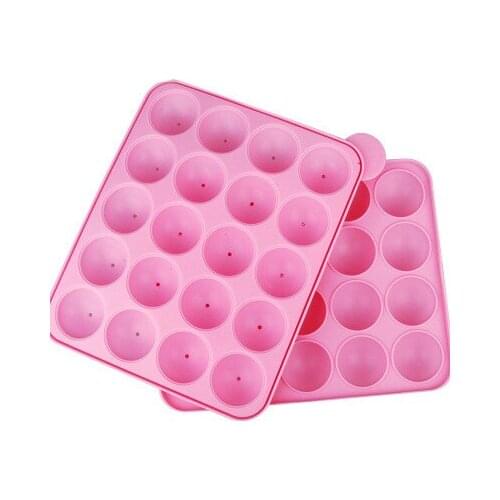 20 Holes Silicone Lollipops Mold Cake Mold Baking Chocolate Ice Lattice Bakeware Mold D596