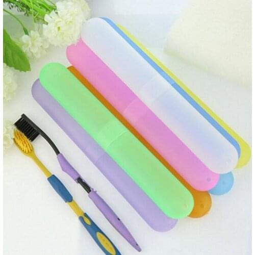 3PCS / LOT Portable Outdoor Camping Travel Hiking Camping Toothbrush Holder Plastic Protective Case Box New Organizer