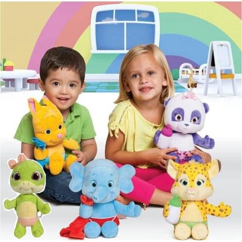 4/5PCS Word Party Plush Toy Lulu Bailey Kip Tilly Anime Plushie Panda Elephant Stuffed Animals Doll Toys for Kids Birthday Gifts