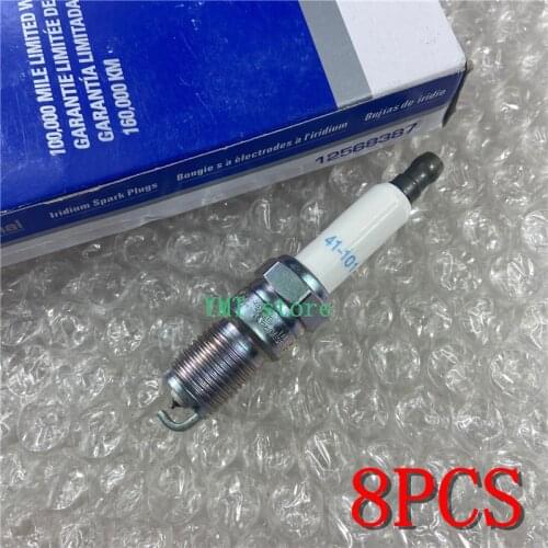 8PCS Spark Plug 41-101 Iridium For AC 12568387 ITR4A15 REGAL GL8 LACROSSE CENTURY CAMARO MALIBU BLAZER AZTE
