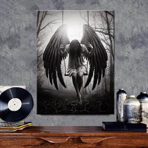 Character Diamond Embroidery Full Drill Square Room Home Decor Picture 5D DIY Diamond Painting Mosaic Fashion dark angel girl