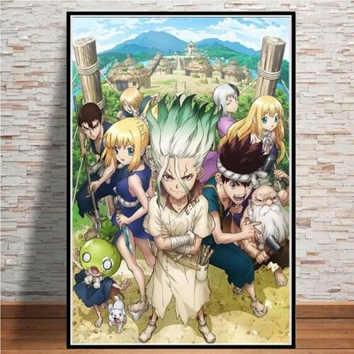 5D Diamond painting Anime Dr.STONE Ishigami Senku Shishio Tsukasa decoration commemorative painting DIY diamond embroidery