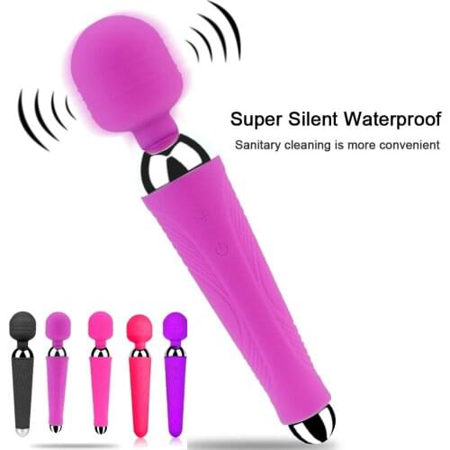 Wireless Dildos AV Vibrator Magic Wand for Women Clitoris Stimulator USB Rechargeable Massager Sex Toys for Muscle Adults