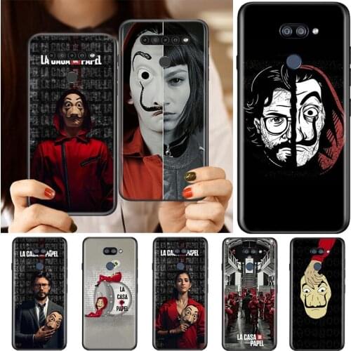 Black Soft La Casa papel Heist House For LG K92 K62 K52 K42 K31 K22 K71 K61 K51S K41S K30 K20 G8 G8S G8X Phone Case