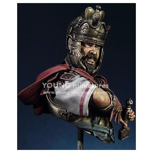 1/10 resin figure bust model historical war role Roman cavalry officer GK white model hand X108