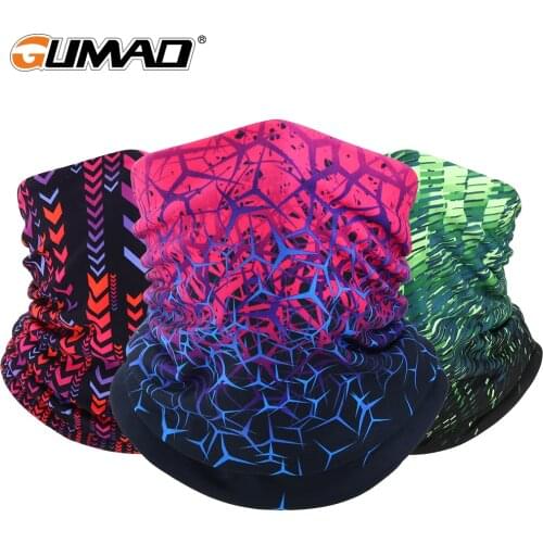 Cold Winter Print Face Mask Cover Thermal Bandana Fleece Tube Scarf Bicycle Hiking Cycling Ski Red Neck Warmer Gaiter Women Men