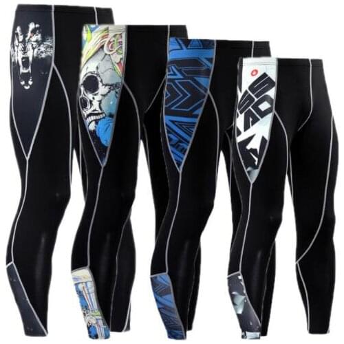 Compression Pants Running Tights Men Training Fitness Sports Leggings Gym Jogging Trousers Male Sportswear Yoga Workout Bottoms
