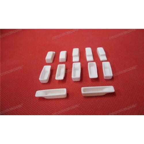26x8x7mm 99.5%Al2O3 High Purity and Thermal Square Corundum Melting Pot /Alumina Ceramic Boat