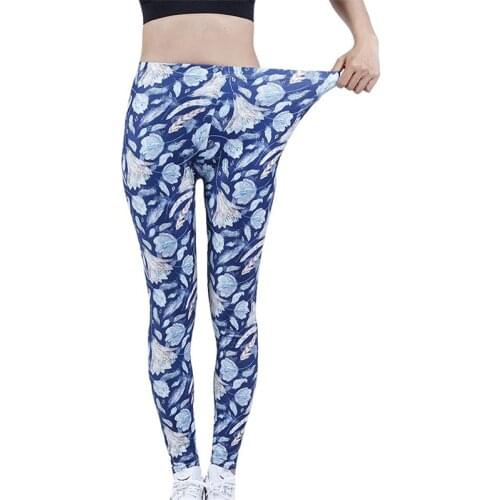 YSDNCHI Leggings Sexy New Womens Legging Digital Print Trousers Leggins Leisure Jegging Tights Gym Sportswear Workout Pants