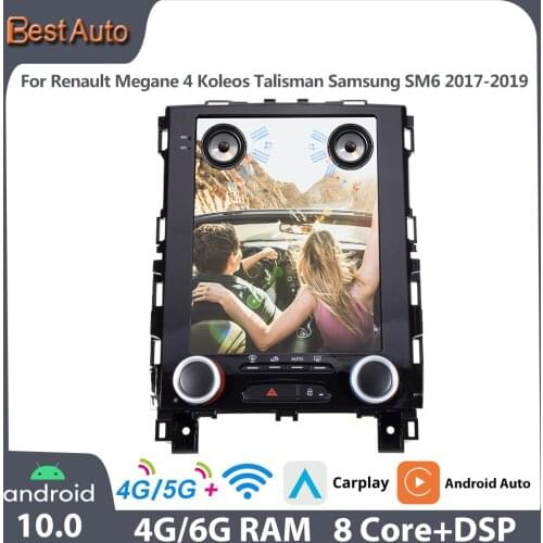 Best Auto Android 10.0 Multimedia Video Player 9“ Inches GPS Navigation Car Radio For Renault Megane 4 Samsung SM6 2017-2019