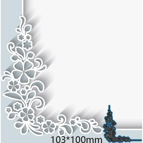 Metal Cutting Dies Lace Trim for 2020 New Stencils DIY Scrapbooking Paper Cards Craft Making Craft Decoration 103*100mm