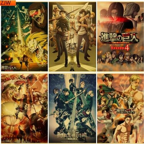 Japanese Classic Anime "Attack on Titan" Season 4 Diamond Painting Diamond Mosaic Cross Stitch Kits Room Decor