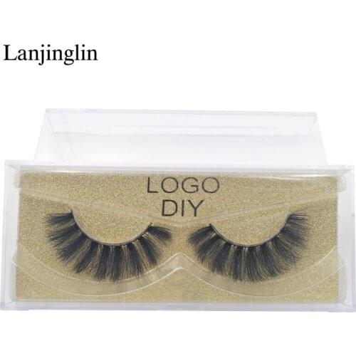 DIY false eyelashes 100 pairs 3D mink lashes wholesale supplier private label mink eyelashes makeup fake eyelashes Logo DIY