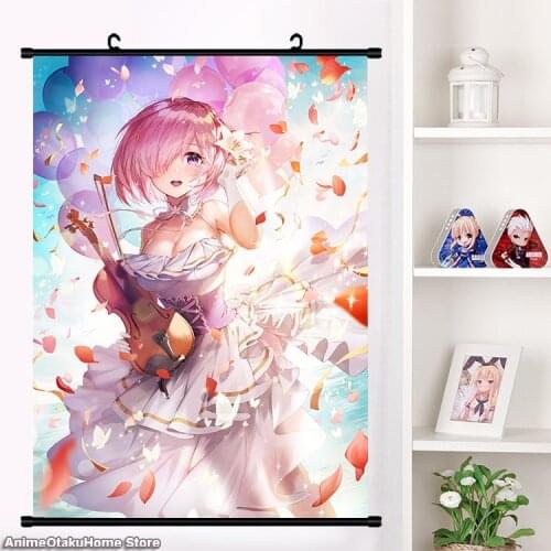 NEW Cute Anime Game Fate/Grand Order Mash Kyrielight HD Wall Scroll Print Painting Poster Home Decor Collection Art Gift 60*90cm