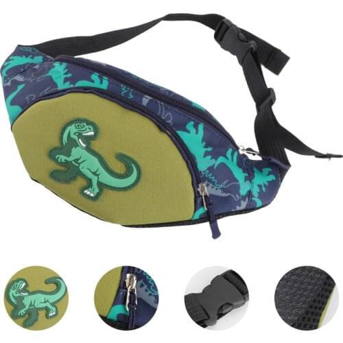 Casual Coin Purse Children Waist Bag Portable Crossbody Chest Pouch Shoulder Bag Waist Pack for Kids(Green)