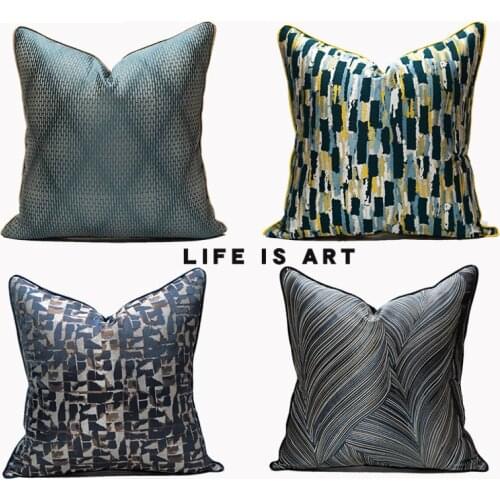 Simple luxury Cushion Cover 50X50 For Sofa BedRoom Home Decor Luxury Cushion Cover Jacquard Pillow Covers Decorative Pillowcase