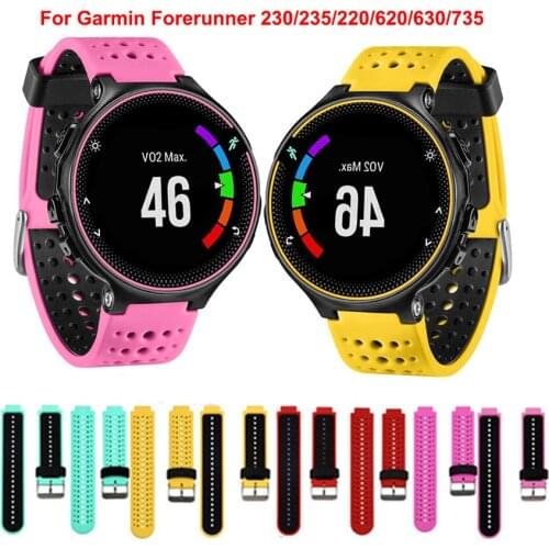Band Strap For Garmin Forerunner 235 Watch Silicone Bracelet For Forerunner 220/230/235/620/630/735XT/235 Lite Replacement Strap
