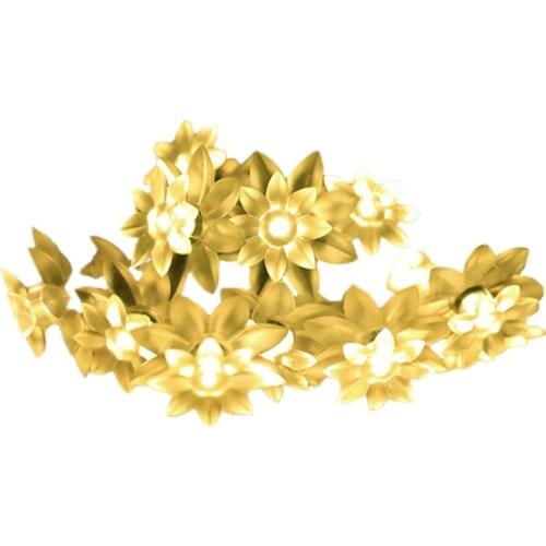 Solar Sakura String Light Christmas Decor 1pcs Automatically For Outdoor 6V Fairy Lights