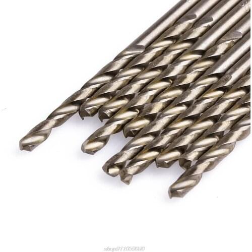 10Pcs 3.2mm M35 Round Shank HSS-Co Cobalt Twist Drill Spiral Drill Bit Jy9 21 Dropship
