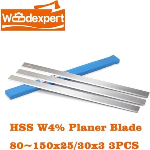 HSS Planer Blade Knife W4 for Jointer & Surface Woodworking Power Planer/Wood Line Routing Machine(80/90/100/120/150mmx30/25mm)