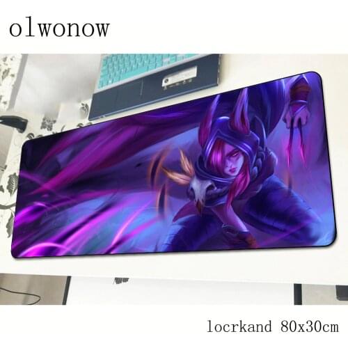 Xayah mousepad 80x30cm Indie Pop gaming mouse pad big gamer mat Natural Rubber computer desk padmouse keyboard large play mats