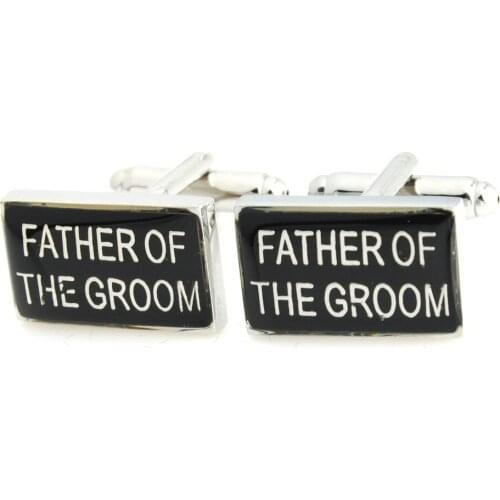 YH-506 Rectangular Father of the Groom,Father of the Bride,God Father,Usher Wedding Cufflinks