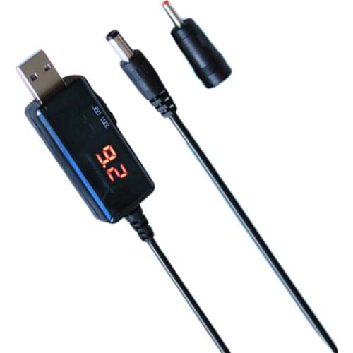 5V to 9V12V charging cable USB to DC5.5/3.5mm router light cat cable